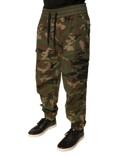 Dolce &amp; Gabbana – Mehrfarbige Cargo-Jogginghose mit Camouflage-Muster