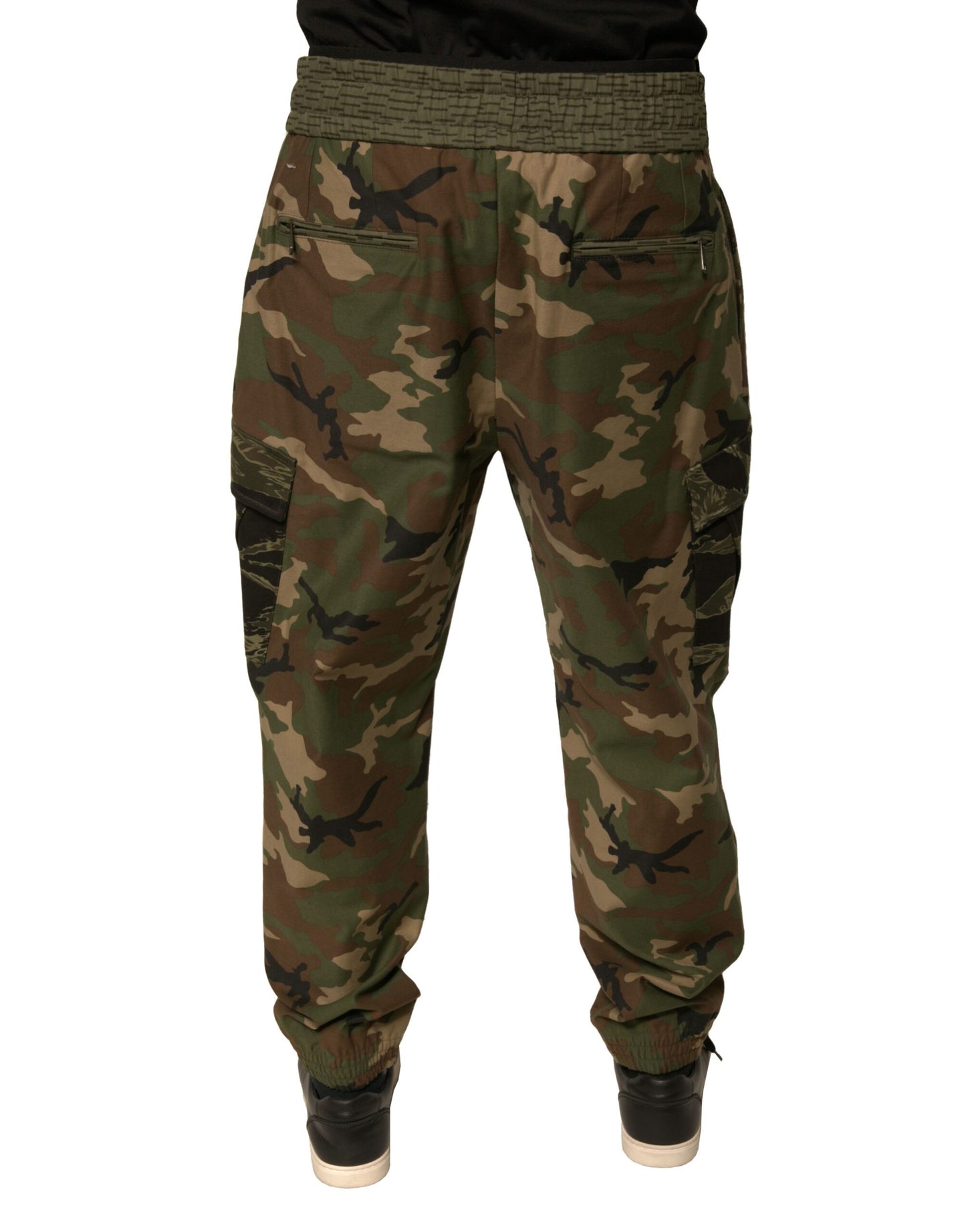 Dolce &amp; Gabbana – Mehrfarbige Cargo-Jogginghose mit Camouflage-Muster