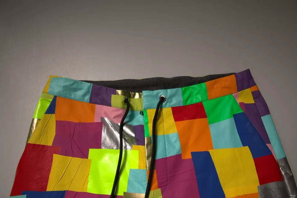 Dolce &amp; Gabbana Mehrfarbige Cargohose aus Baumwolle mit Patchwork-Muster für Herren