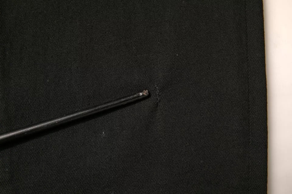 Dolce &amp; Gabbana – Schwarze Skinny-Jeans aus Baumwollstretch mit Logo