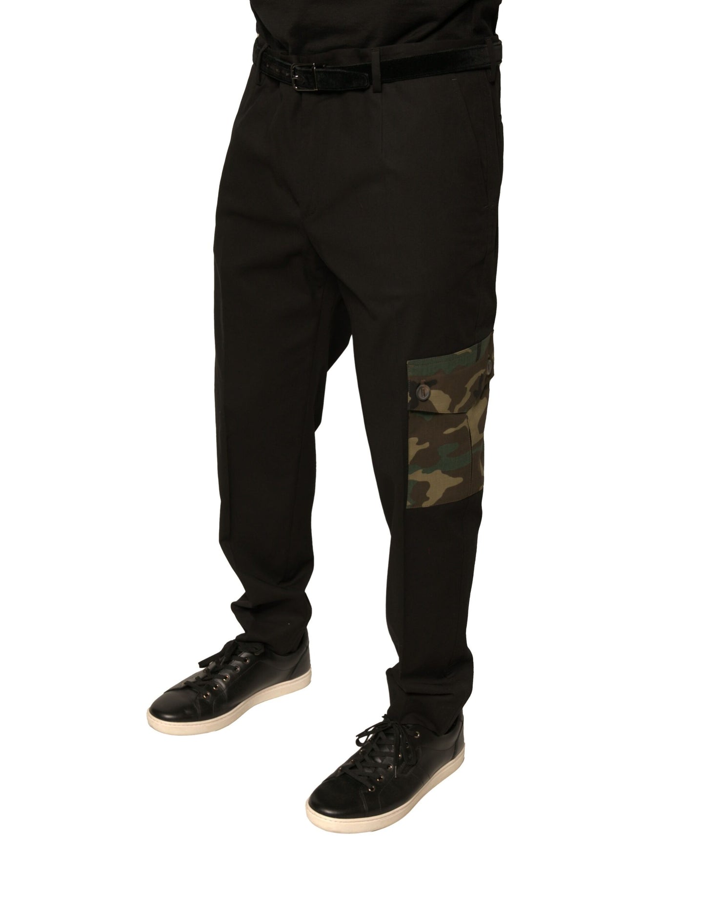 Dolce &amp; Gabbana Schwarze Cargohose aus Baumwolle für Herren