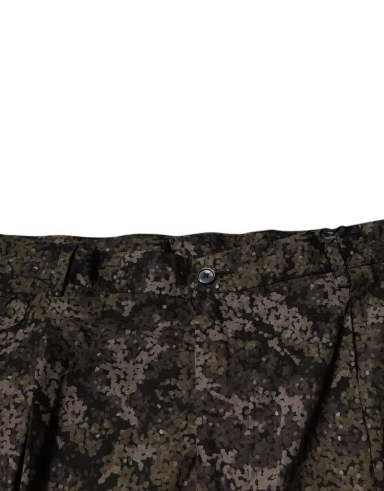 Dolce &amp; Gabbana Mehrfarbige Camouflage-Anzughose für Herren