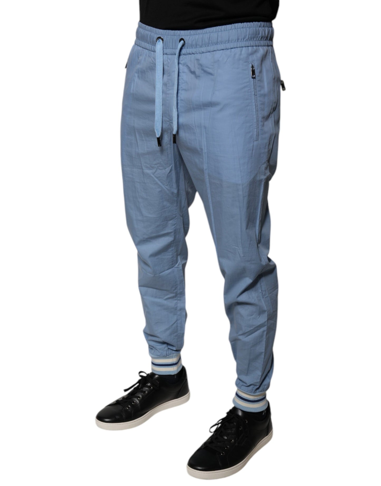 Dolce &amp; Gabbana – Blaue Jogginghose aus Baumwolle