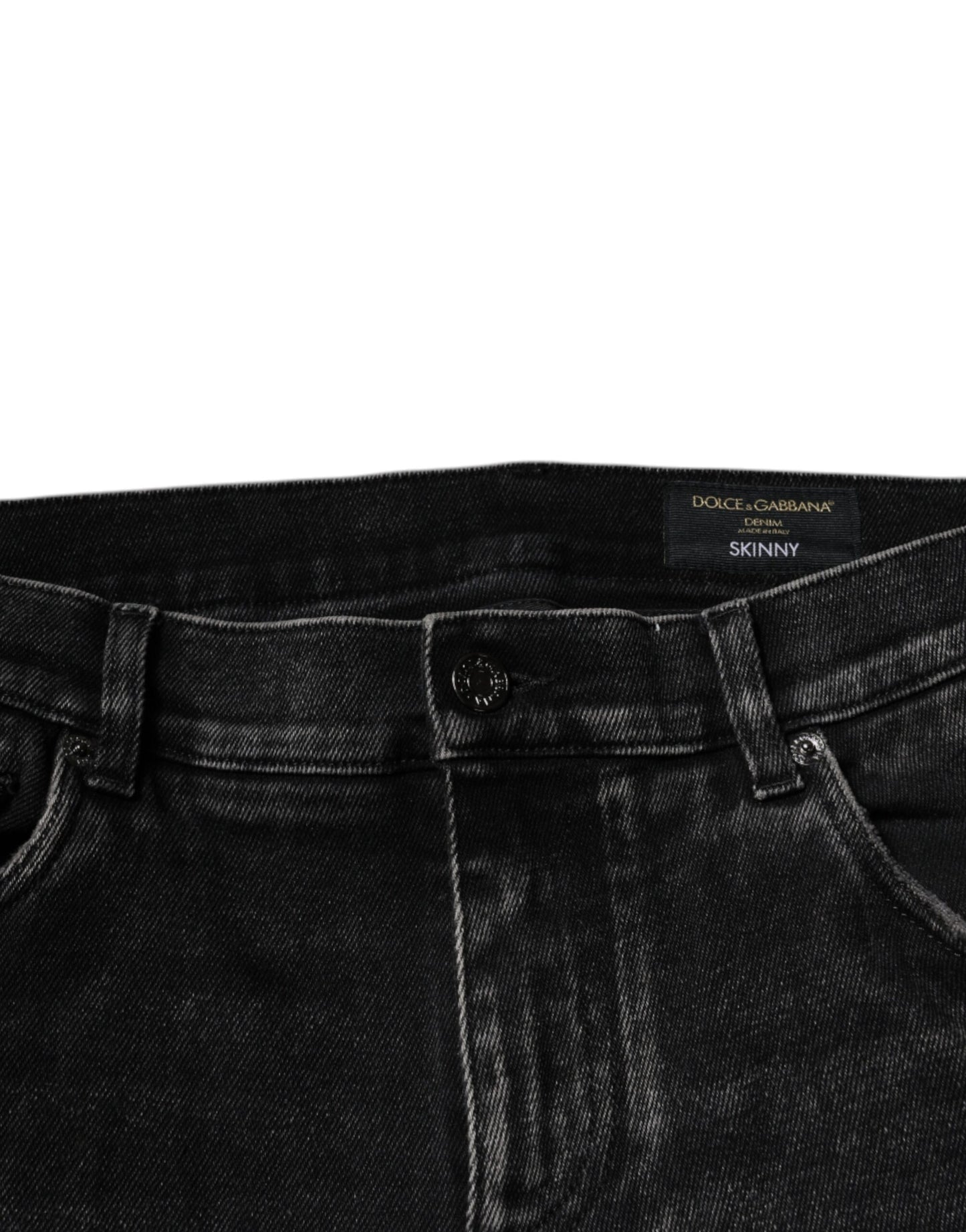 Dolce &amp; Gabbana Schwarze Skinny-Jeans aus Baumwollstretch für Herren