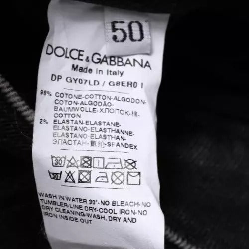 Dolce &amp; Gabbana Schwarze Skinny-Jeans aus Baumwollstretch für Herren