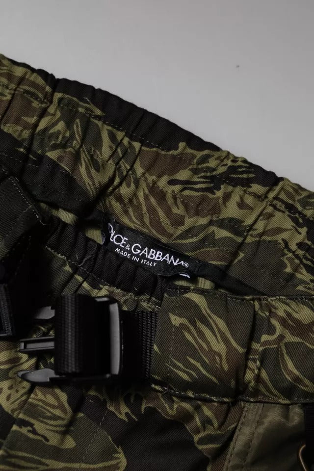 Dolce &amp; Gabbana Grüne Jogginghose aus Baumwolle