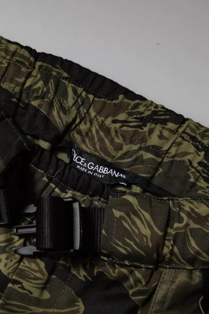 Dolce &amp; Gabbana Grüne Jogginghose aus Baumwolle