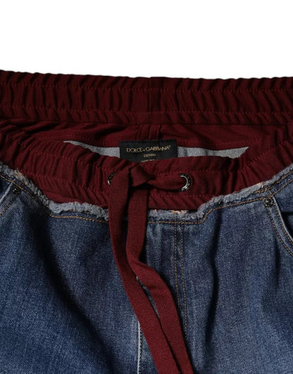 Dolce &amp; Gabbana – Blaue Stretch-Jeans aus Baumwoll-Denim mit geradem Schnitt