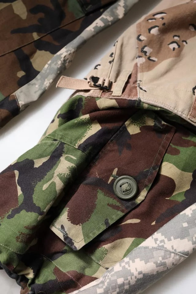 Dolce &amp; Gabbana – Mehrfarbige Cargohose mit Patchwork-Camouflage