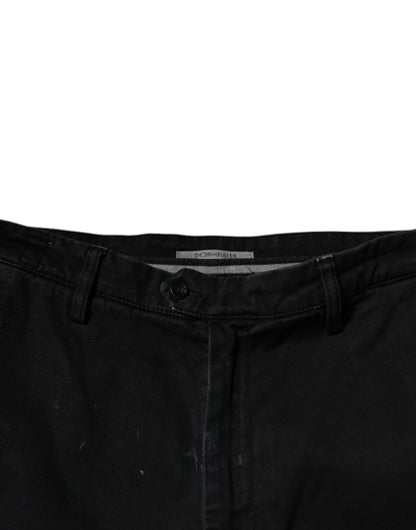 Dolce &amp; Gabbana Schwarze HOUSTON Herren Cropped-Jeans