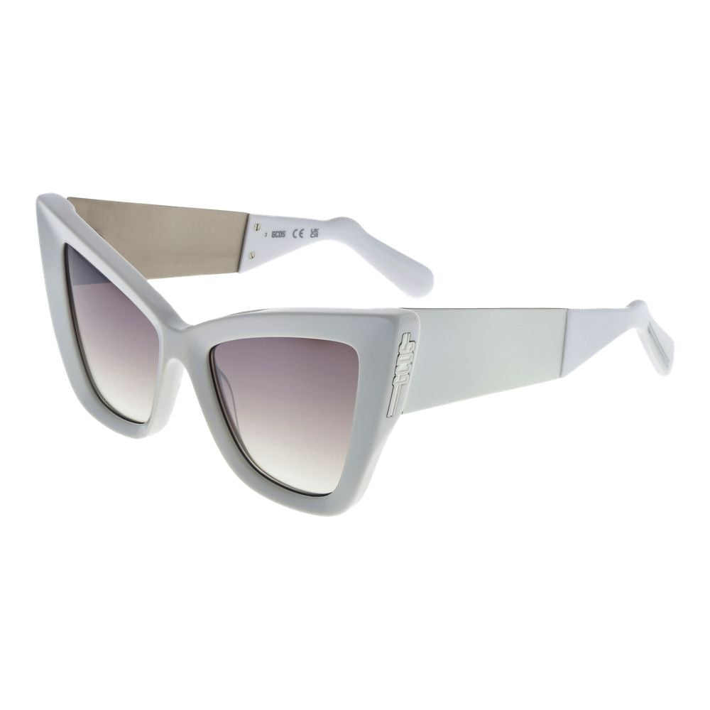 GCDS Weiße Damen-Sonnenbrille