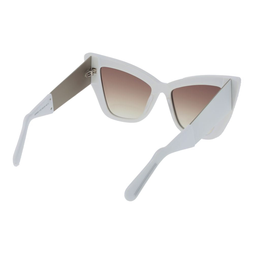 GCDS Weiße Damen-Sonnenbrille