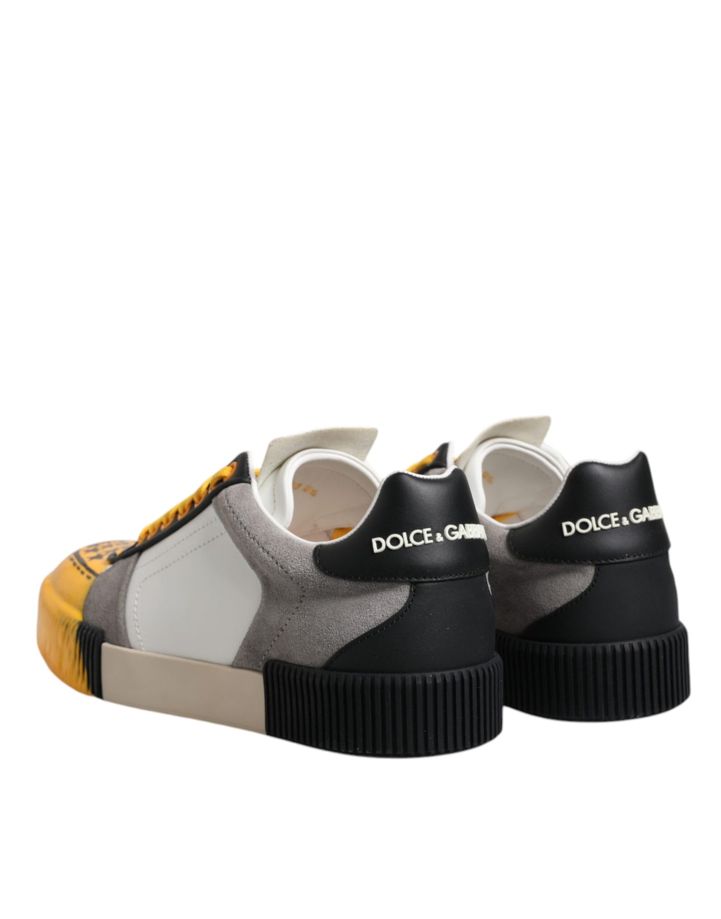 Dolce &amp; Gabbana Mehrfarbige DNA Low Top Sneakers aus Leder