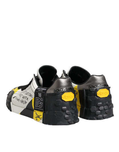 Dolce &amp; Gabbana Portofino Sneakers mit mehrfarbigem Schriftzug