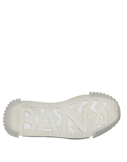 Dolce &amp; Gabbana Silber Schwarz Nylon NS1 Low Top Sneakers Schuhe