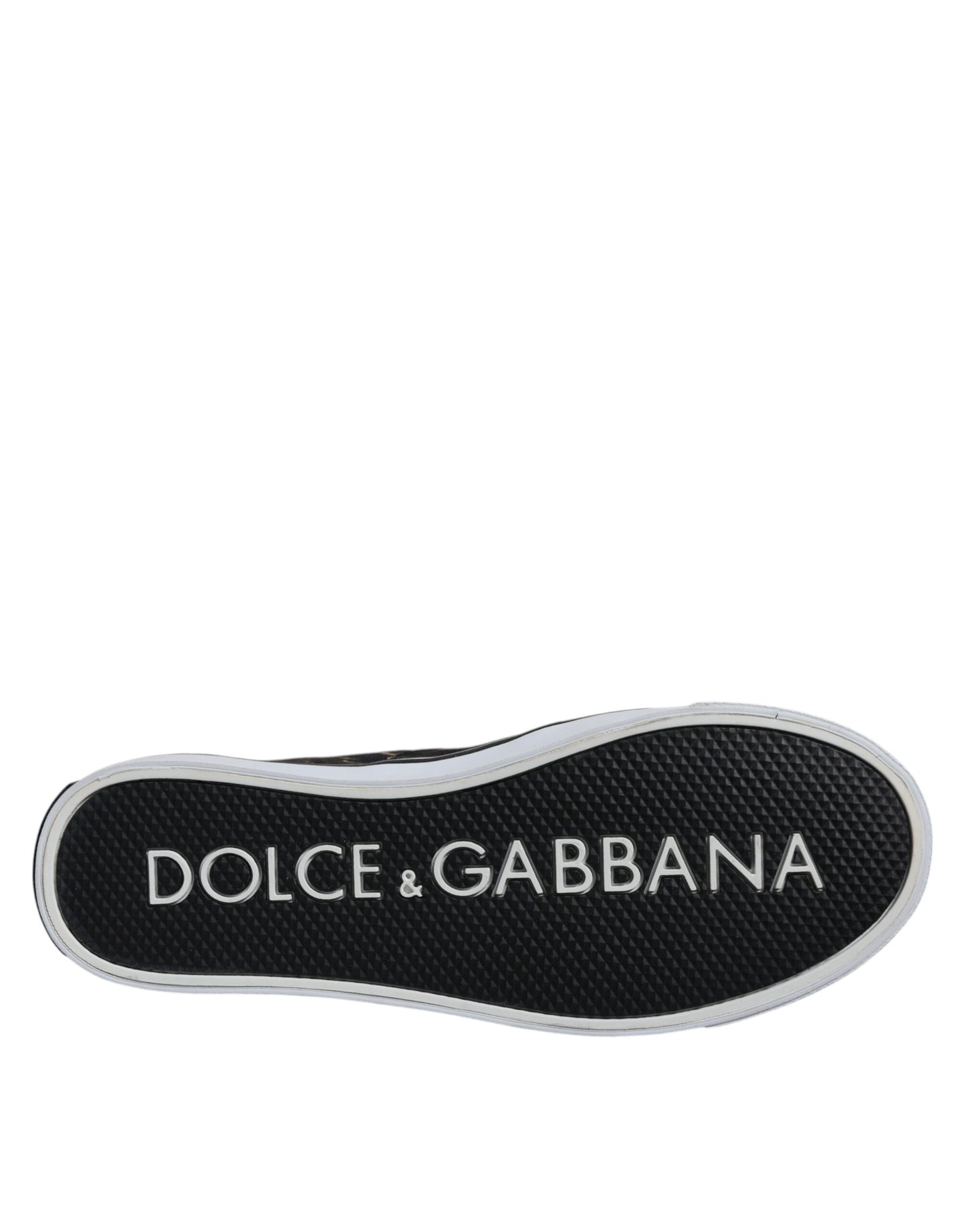 Dolce &amp; Gabbana – Schwarze Sneakers mit tropischem Print