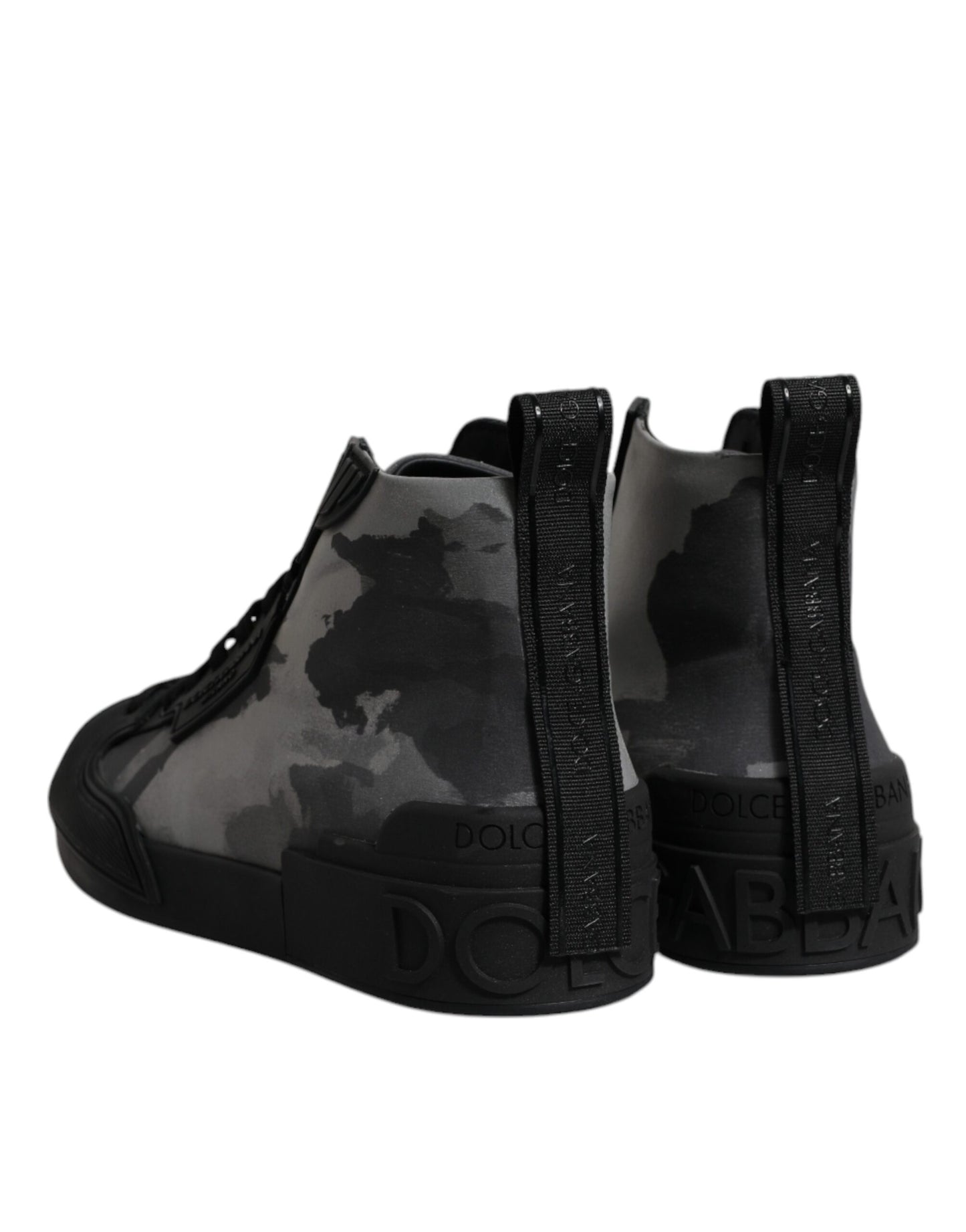 Dolce &amp; Gabbana Multicolor Camouflage High Top Sneakers Schuhe
