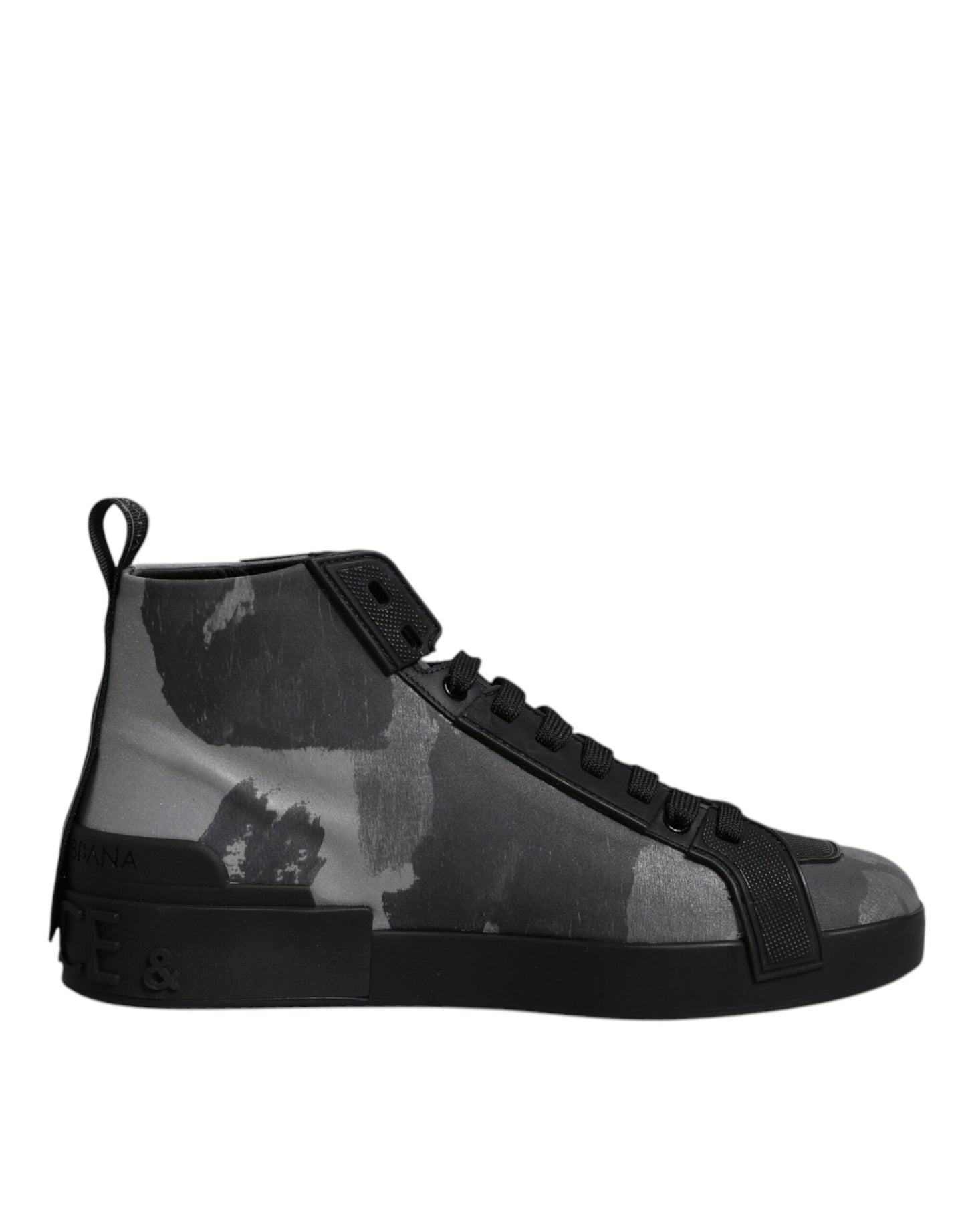 Dolce &amp; Gabbana Multicolor Camouflage High Top Sneakers Schuhe