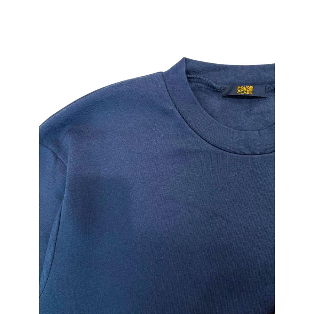 Cavalli Class Herren-Kapuzenpullover aus Polyester, Blau
