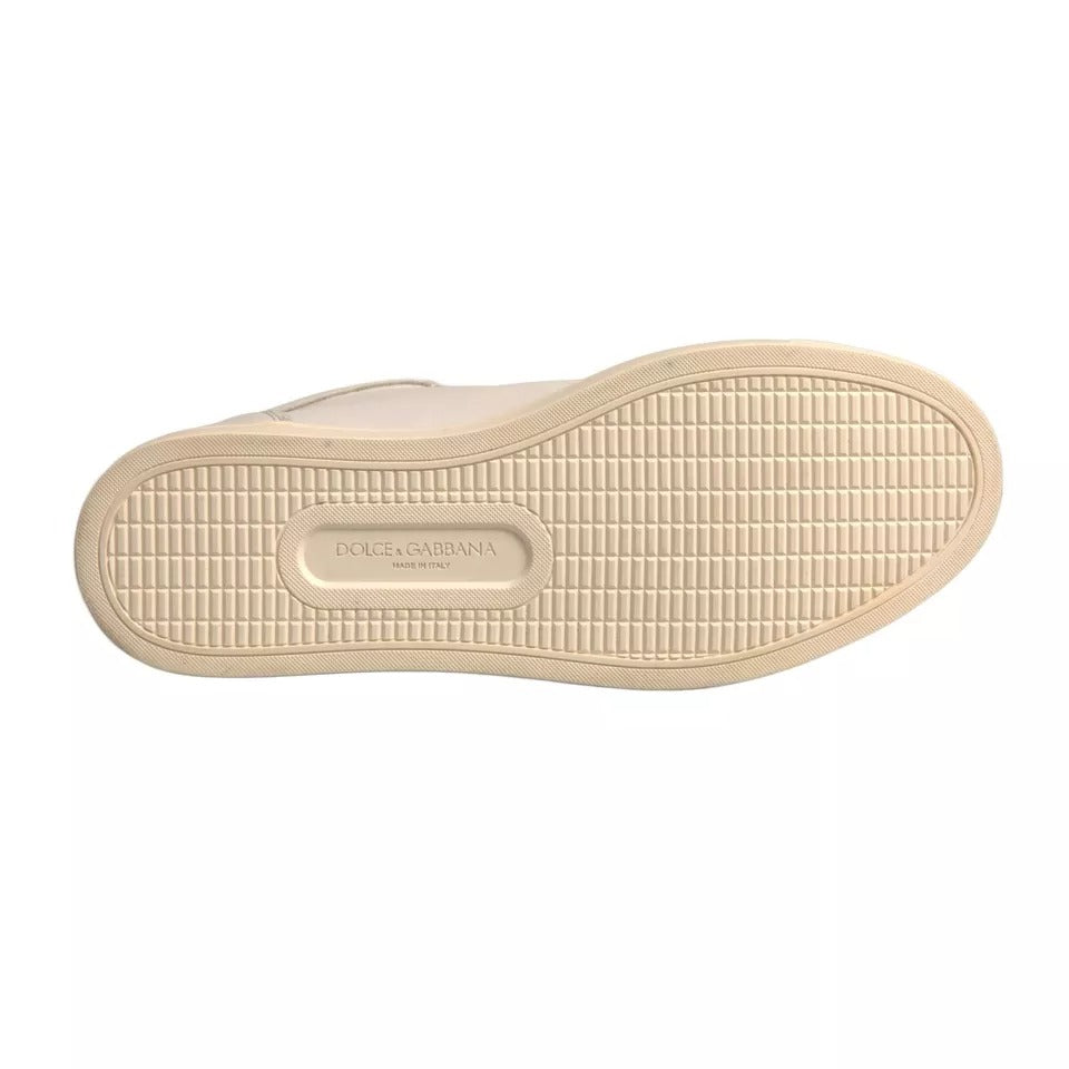 Dolce &amp; Gabbana – Weiße High-Top-Sneaker mit London-Logo