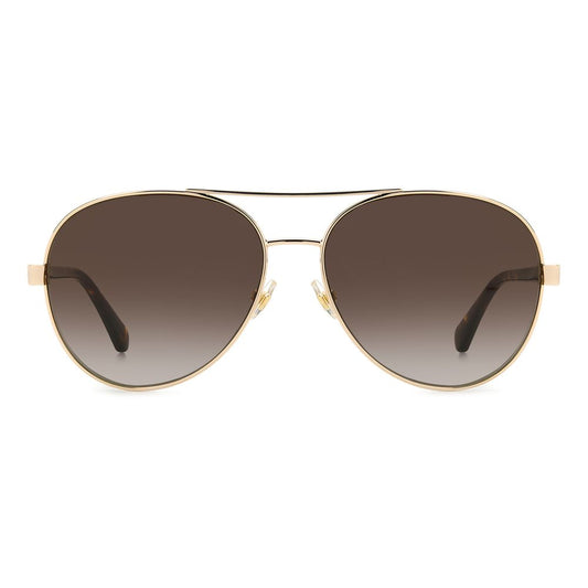 Kate Spade Sonnenbrille aus goldenem Metall