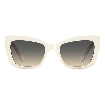 Kate Spade – Weiße Acetat-Sonnenbrille