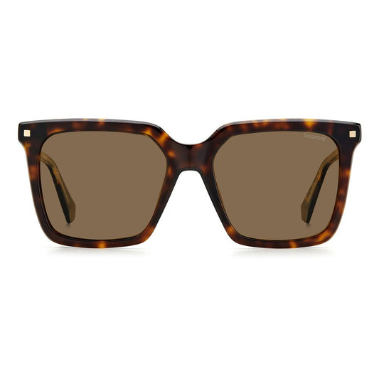 Polaroid – Braune Acetat-Sonnenbrille