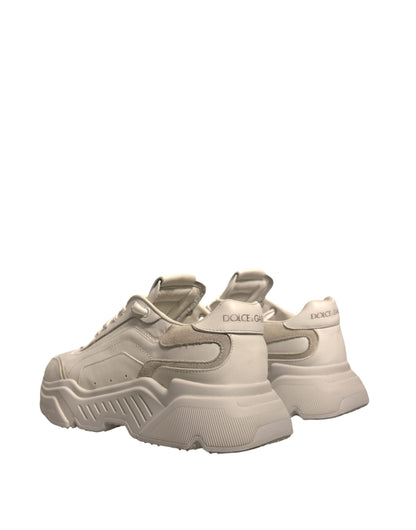Dolce &amp; Gabbana Weiße Daymaster Leder Low Top Sneakers Schuhe