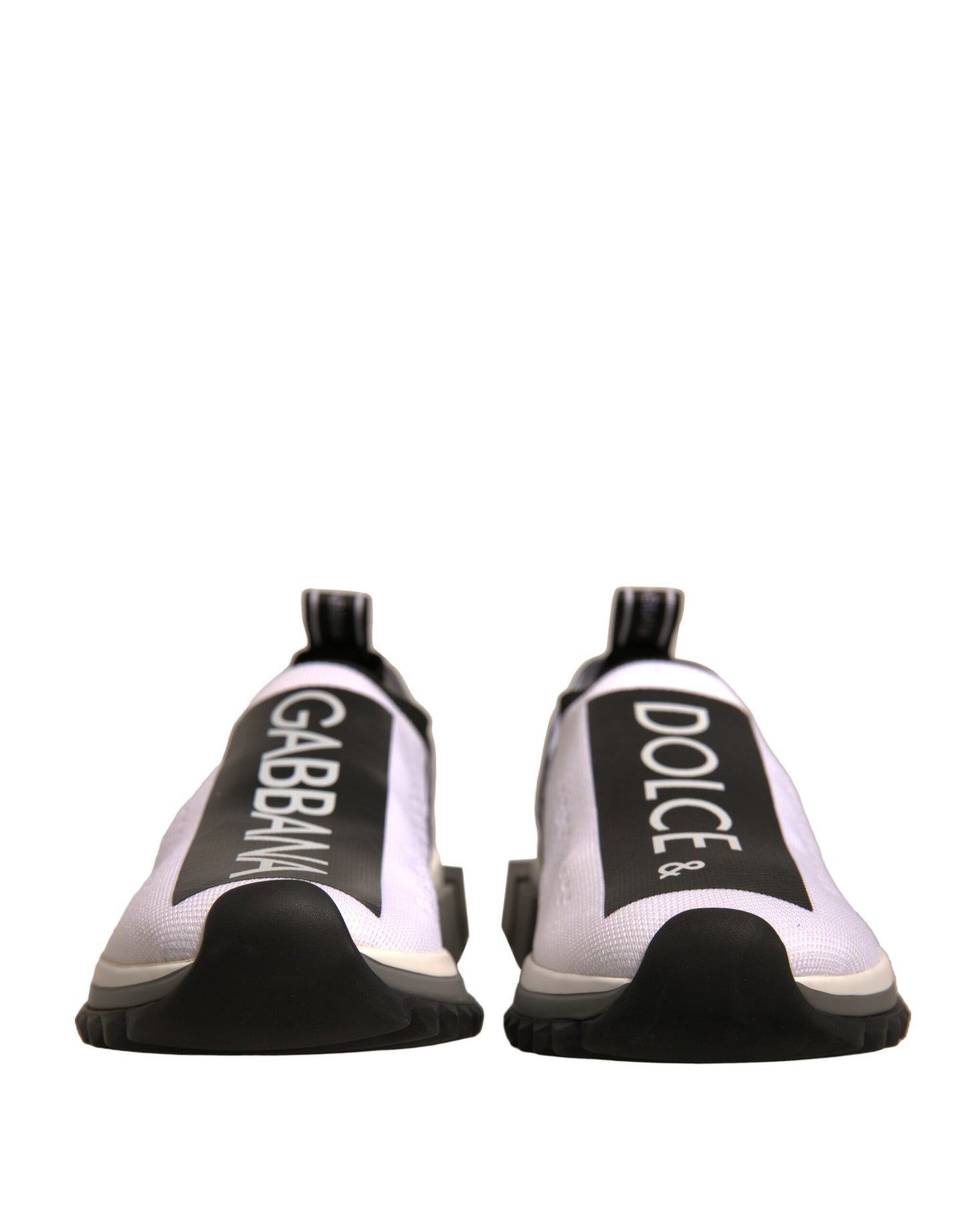 Dolce &amp; Gabbana Sorrento Slip-On Sneakers in Weiß und Schwarz