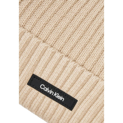 Calvin Klein – Baseballmütze aus Bio-Baumwolle in Beige