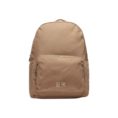 Calvin Klein Jeans – Beigefarbener Rucksack aus recyceltem Polyester