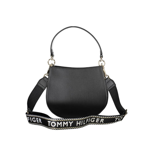 Tommy Hilfiger – Schwarze Polyester-Handtasche für Damen