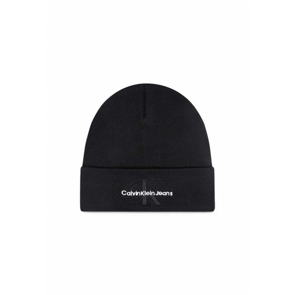 Calvin Klein Jeans – Schwarze Baseballkappe aus Bio-Baumwolle