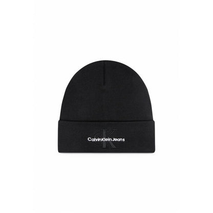 Calvin Klein Jeans – Schwarze Baseballkappe aus Bio-Baumwolle