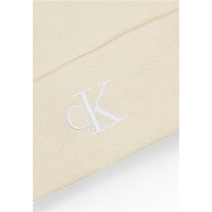Calvin Klein – Baseballkappe aus recyceltem Polyester, Creme
