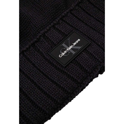 Calvin Klein Jeans – Baseballmütze aus schwarzer Baumwolle