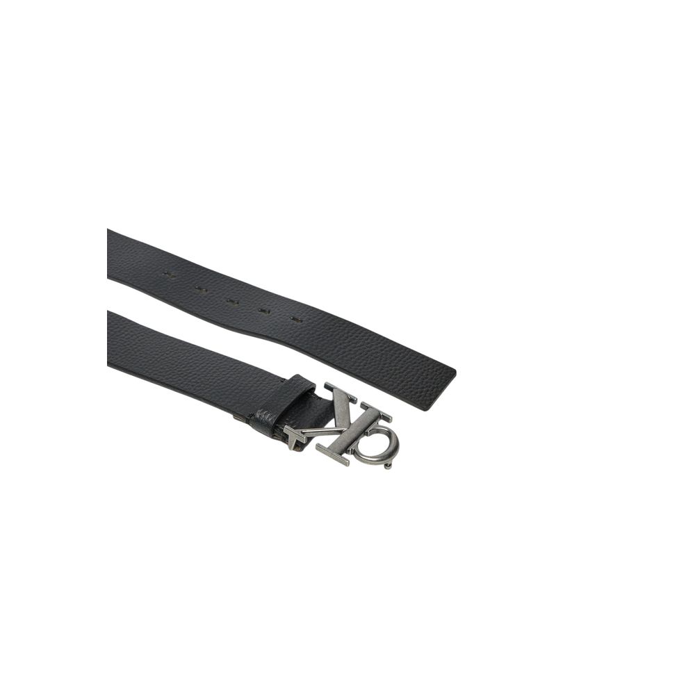 Calvin Klein Jeans – Schwarzer Ledergürtel
