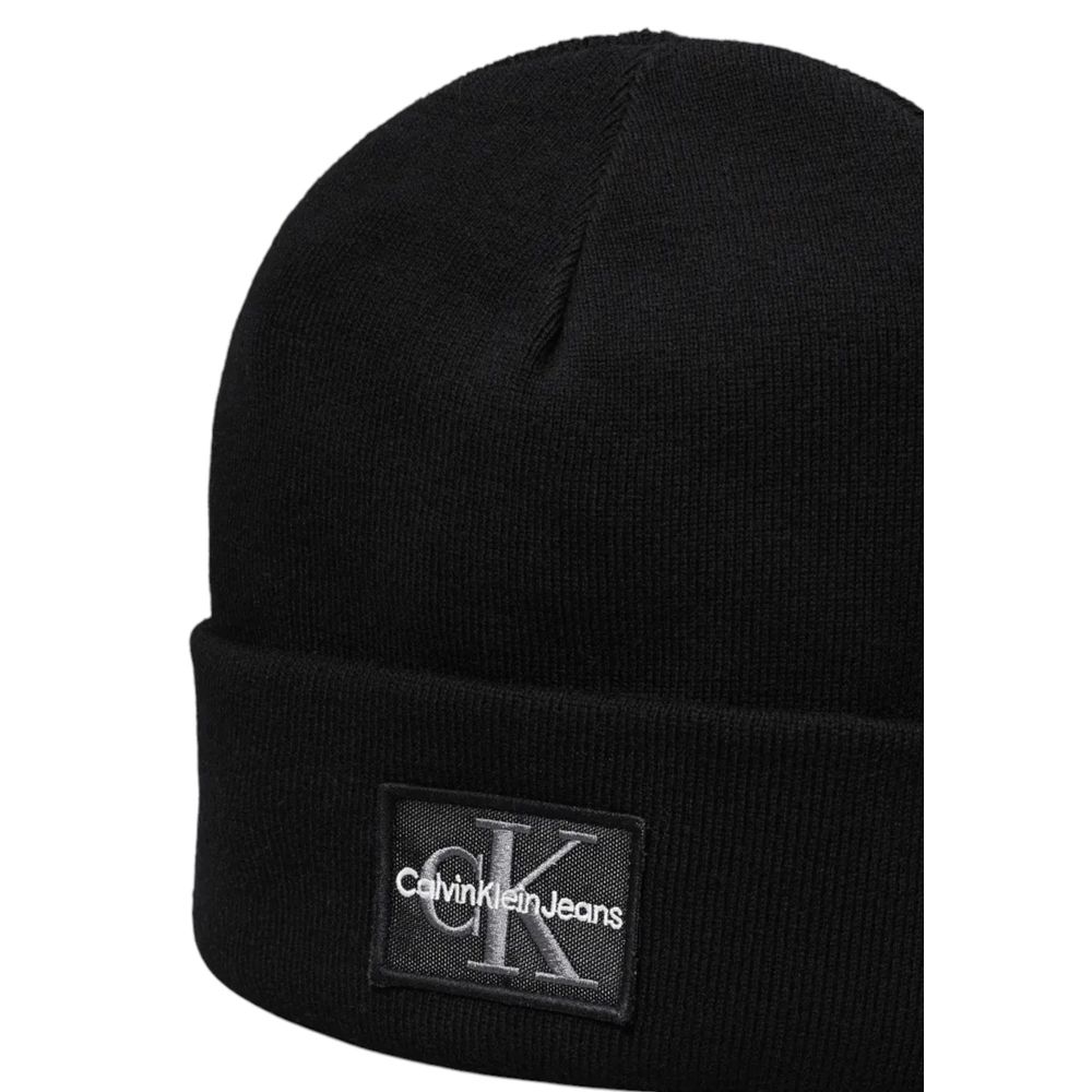 Calvin Klein Jeans – Baseballmütze aus schwarzer Baumwolle