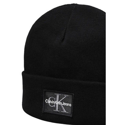 Calvin Klein Jeans – Baseballmütze aus schwarzer Baumwolle