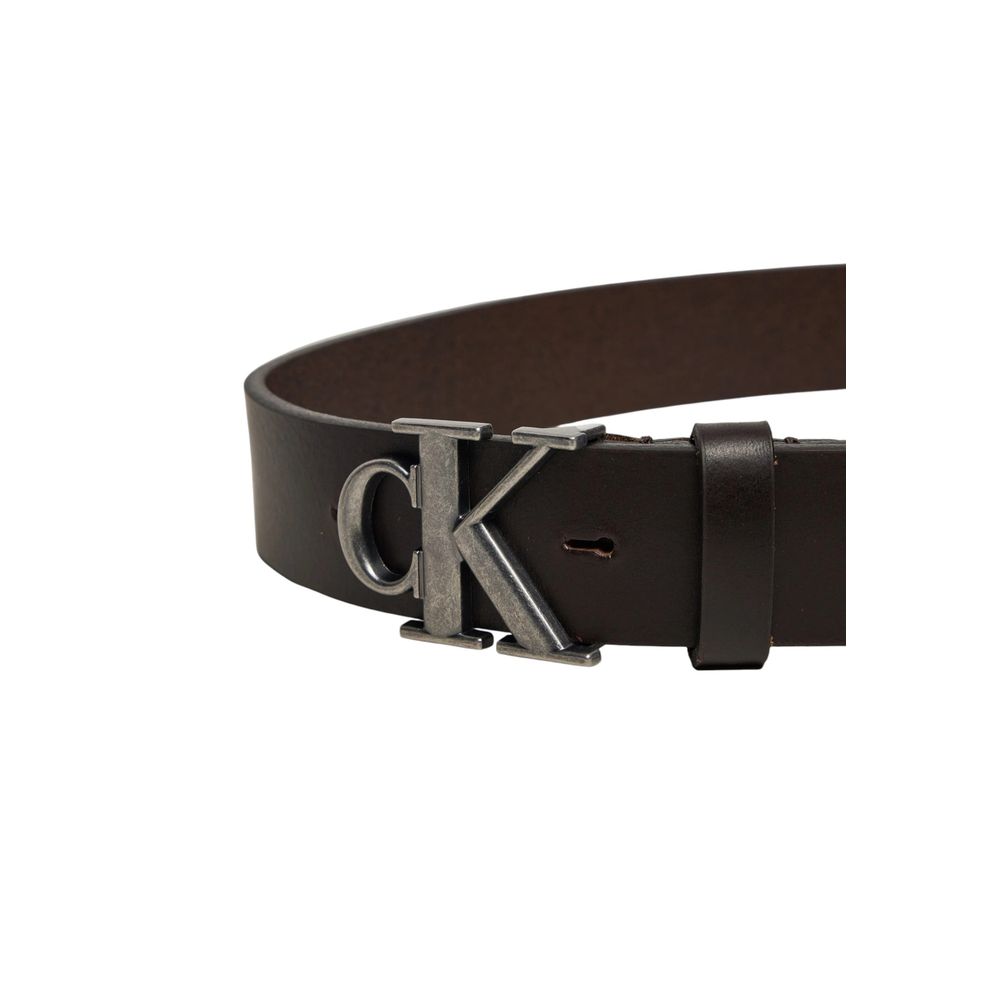 Calvin Klein Jeans – Brauner Ledergürtel