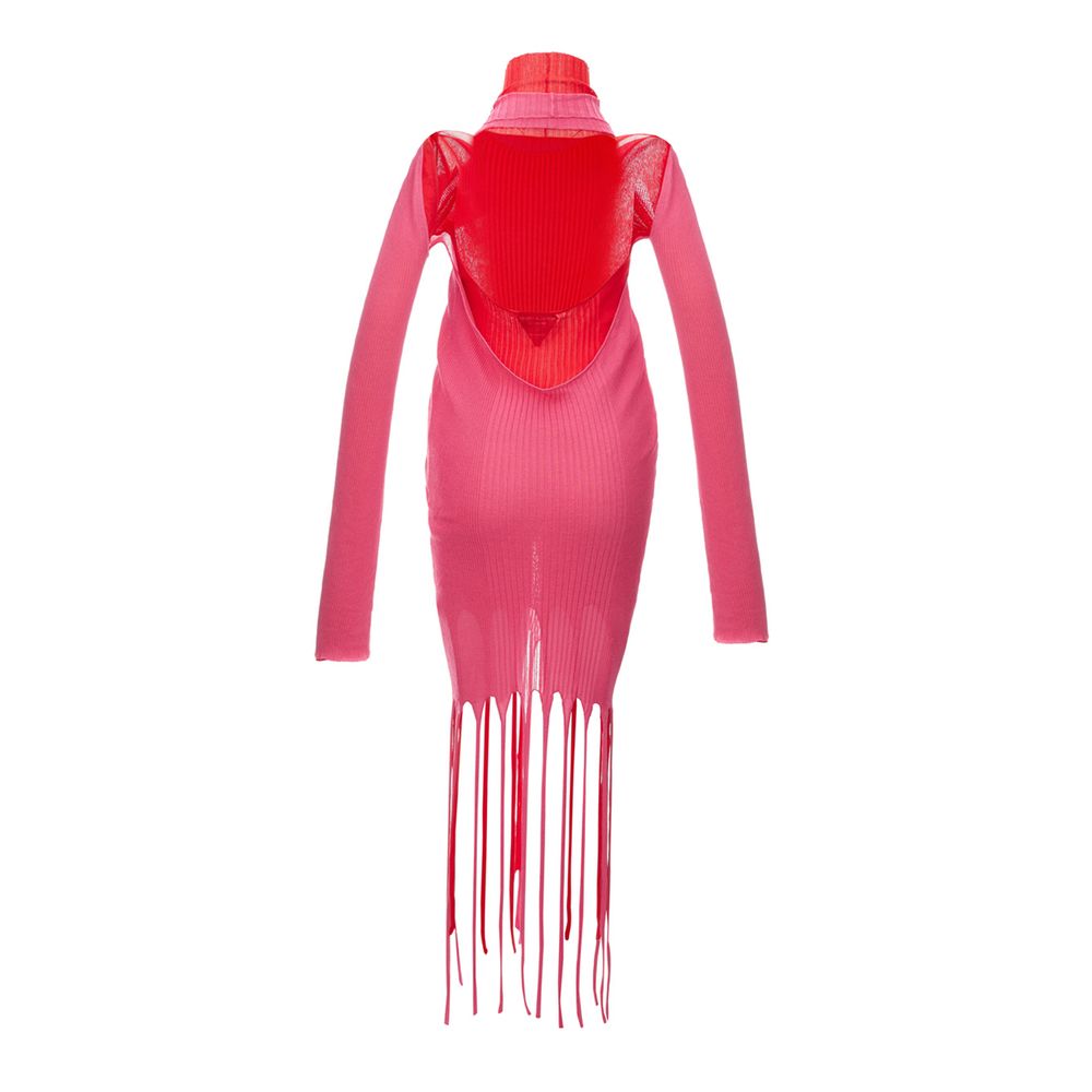 Bottega Veneta Rosa Baumwoll-Freizeitkleid
