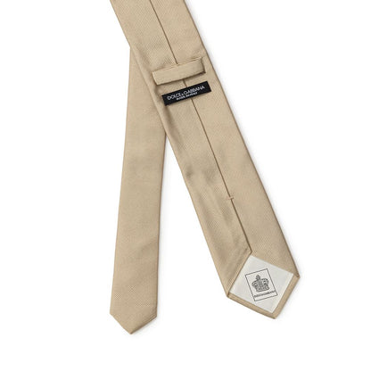 Dolce &amp; Gabbana Goldene Seidenkrawatten und Fliegen