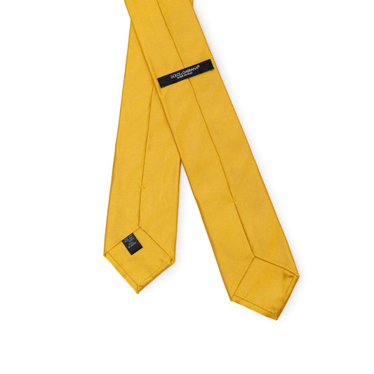 Dolce &amp; Gabbana Goldene Seidenkrawatten und Fliegen