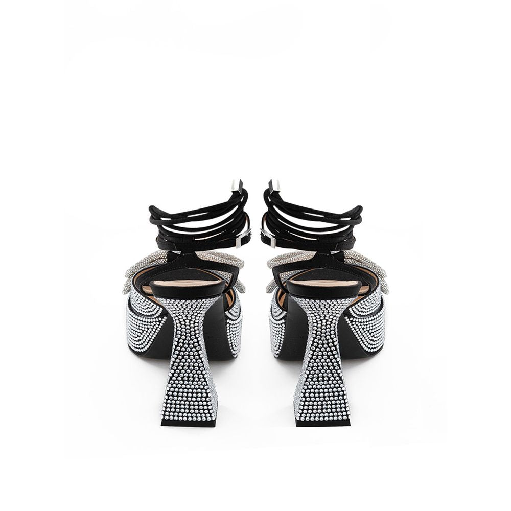 MACH &amp; MACH – Schicke Plateauschuhe aus schwarzem Leder für einen gehobenen Stil