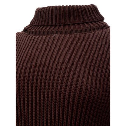 Bottega Veneta Elegantes Viskose-Braunkleid