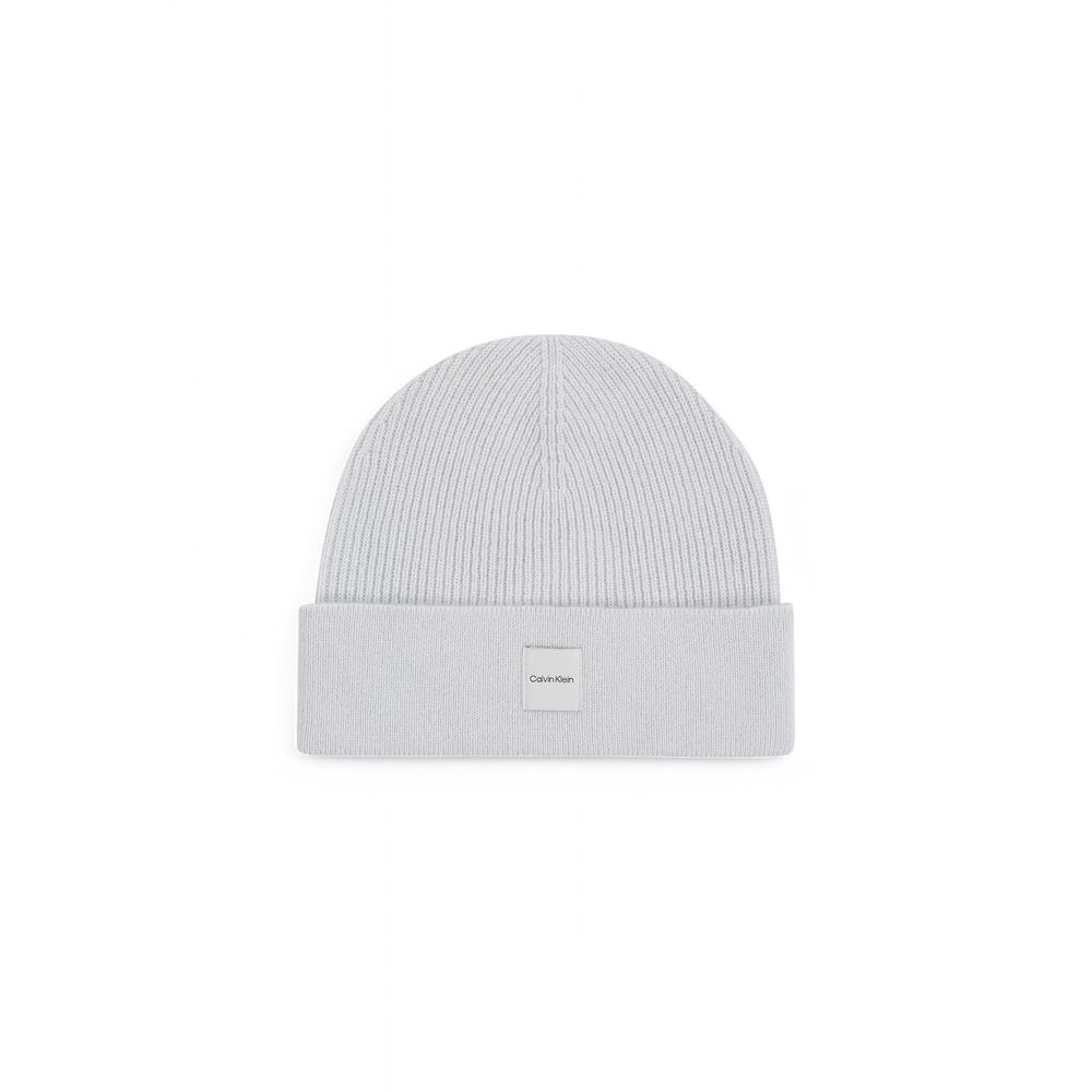 Calvin Klein Graue Kaschmirkappen Baseballmütze