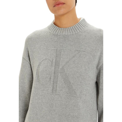 Calvin Klein Jeans – Graue Shorts aus Bio-Baumwolle