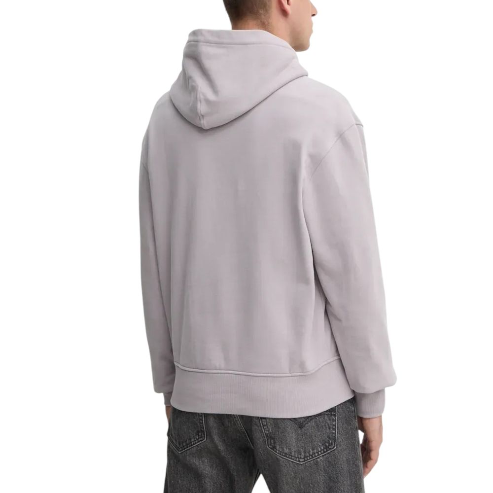 Calvin Klein Jeans – Lilafarbener Kapuzenpullover aus Baumwolle