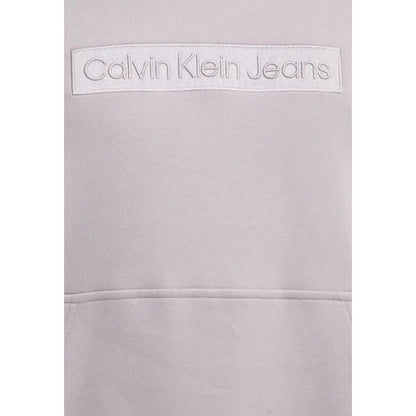 Calvin Klein Jeans – Lilafarbener Kapuzenpullover aus Baumwolle