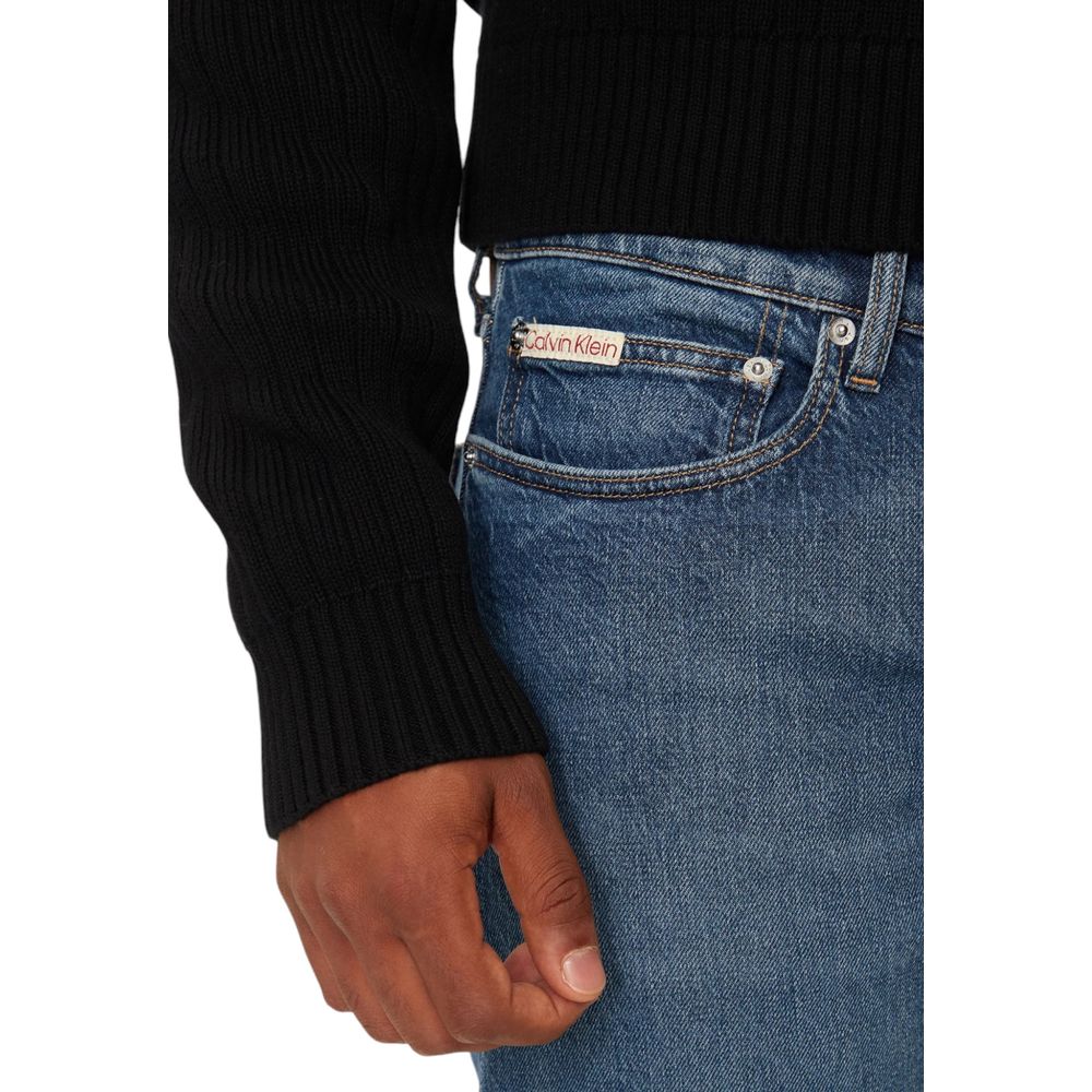 Calvin Klein Jeans – Blaue Skinny-Jeans aus Baumwolle